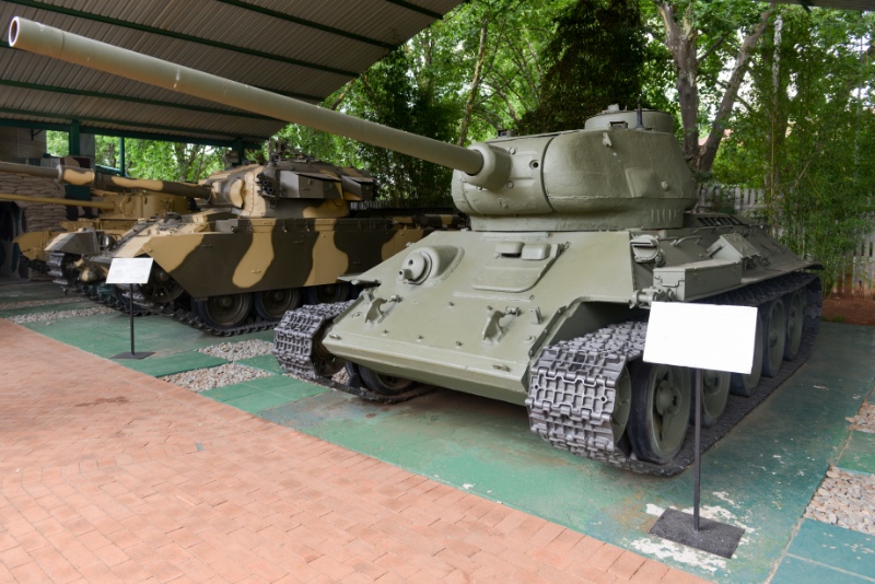 Tank in the South African National Museum of Military History in Johannesburg