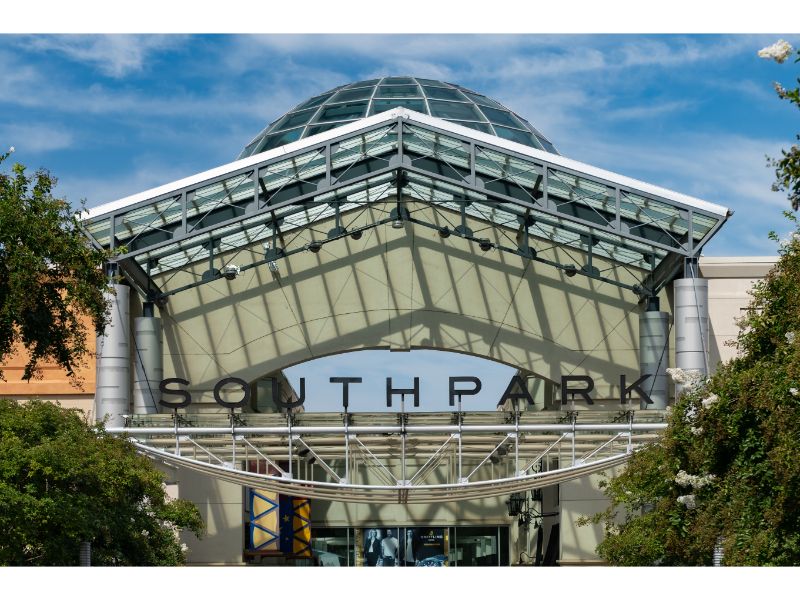 One of the popular shopping destinations in the city is SouthPark Mall