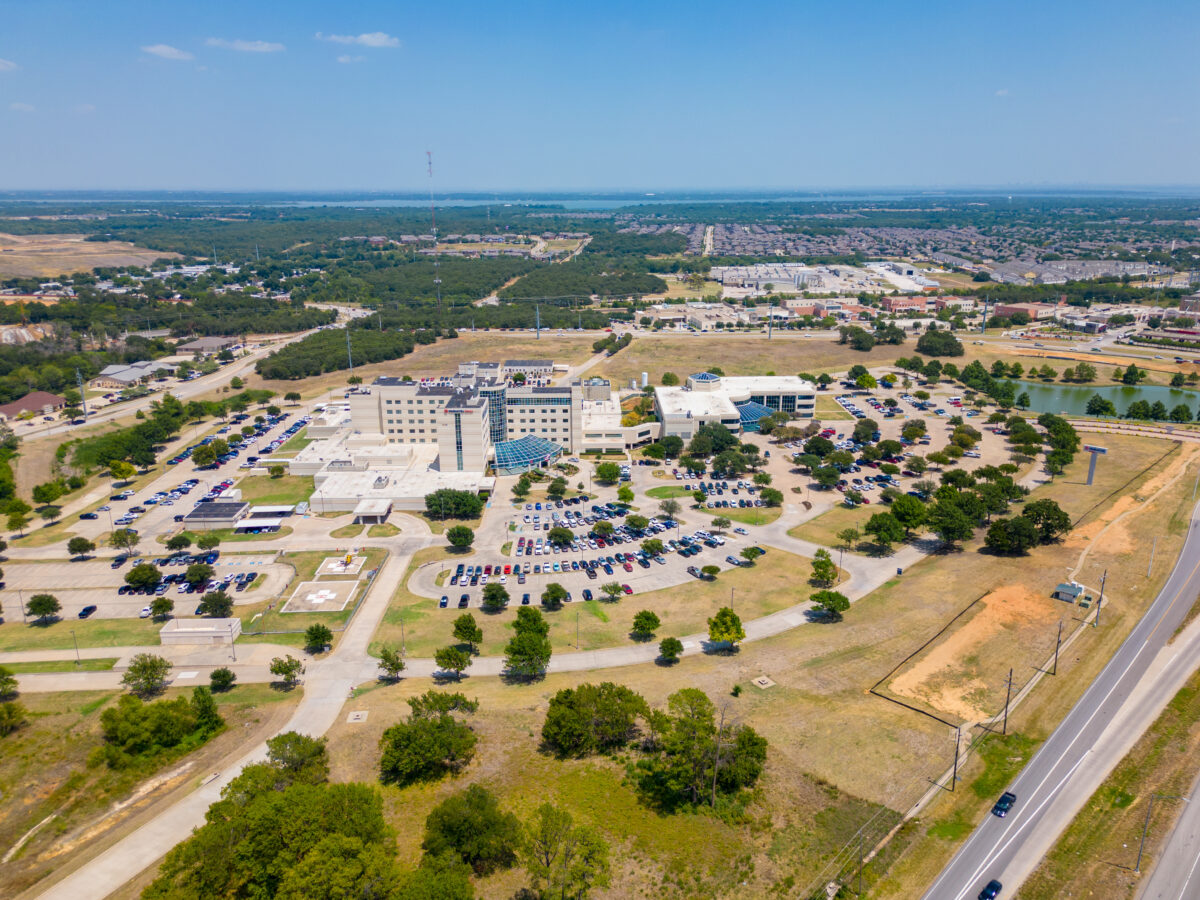 Aerial photo Medical City Denton Texas
