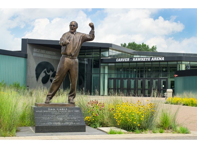 Carver-Hawkeye Arena is another distinguished sports venue on the University of Iowa campus.