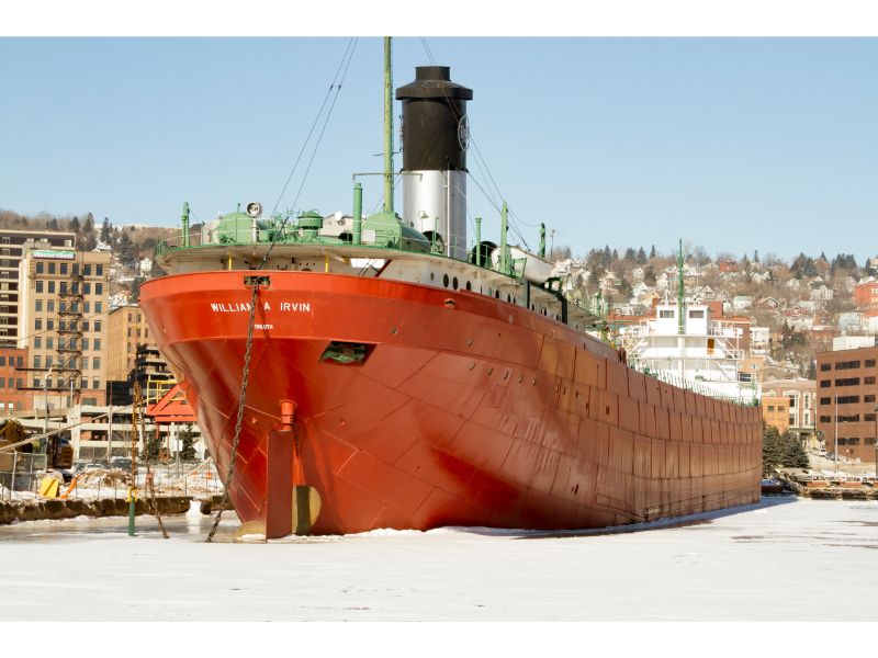 The William A. Irvin is a retired iron ore freighter that has been transformed into a fantastic floating museum.