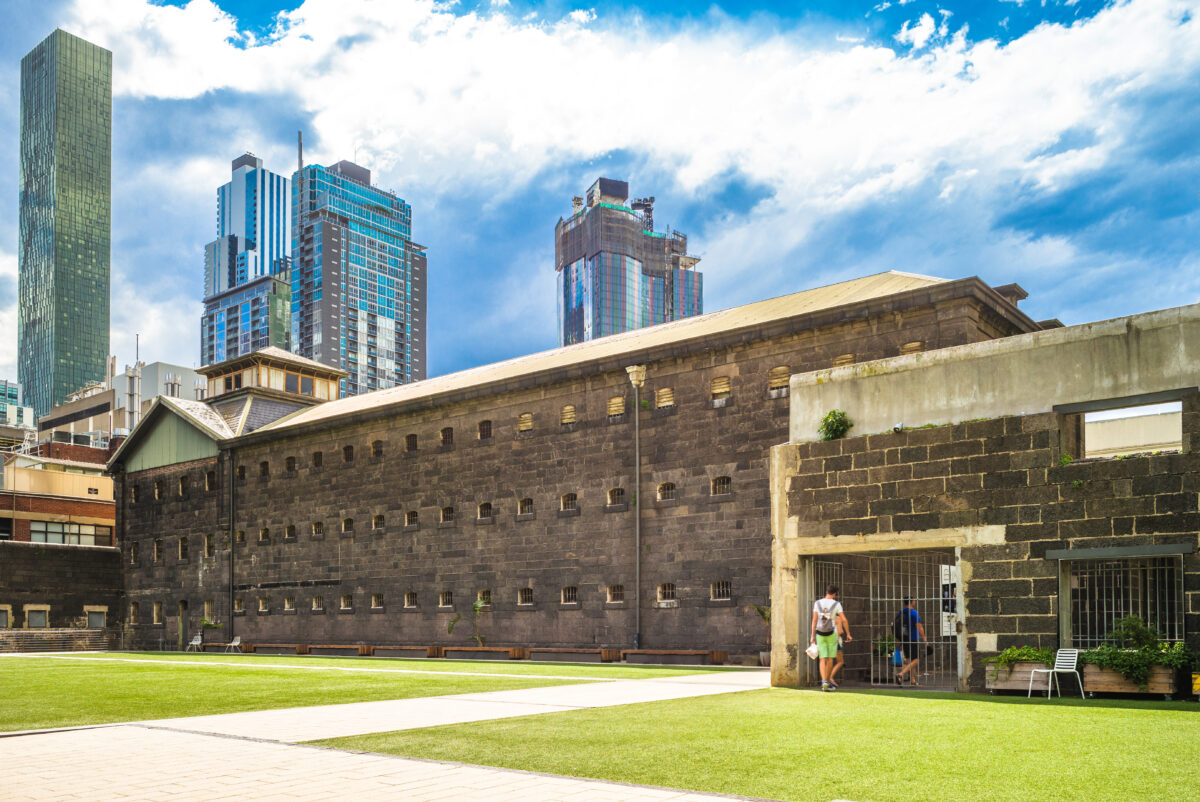 Old Melbourne Gaol located in Melbourne, Victoria, Australia