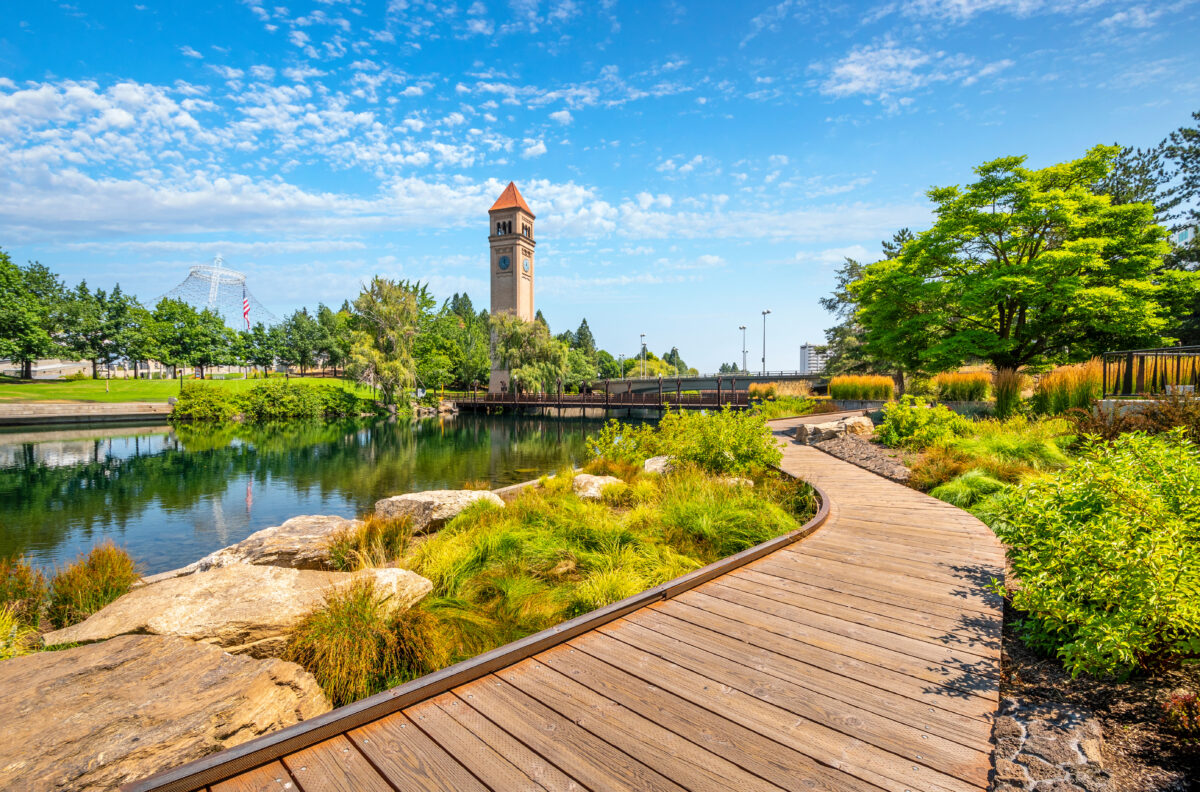 Summer day along the Spokane River in Riverfront Park | Things to do in Spokane
