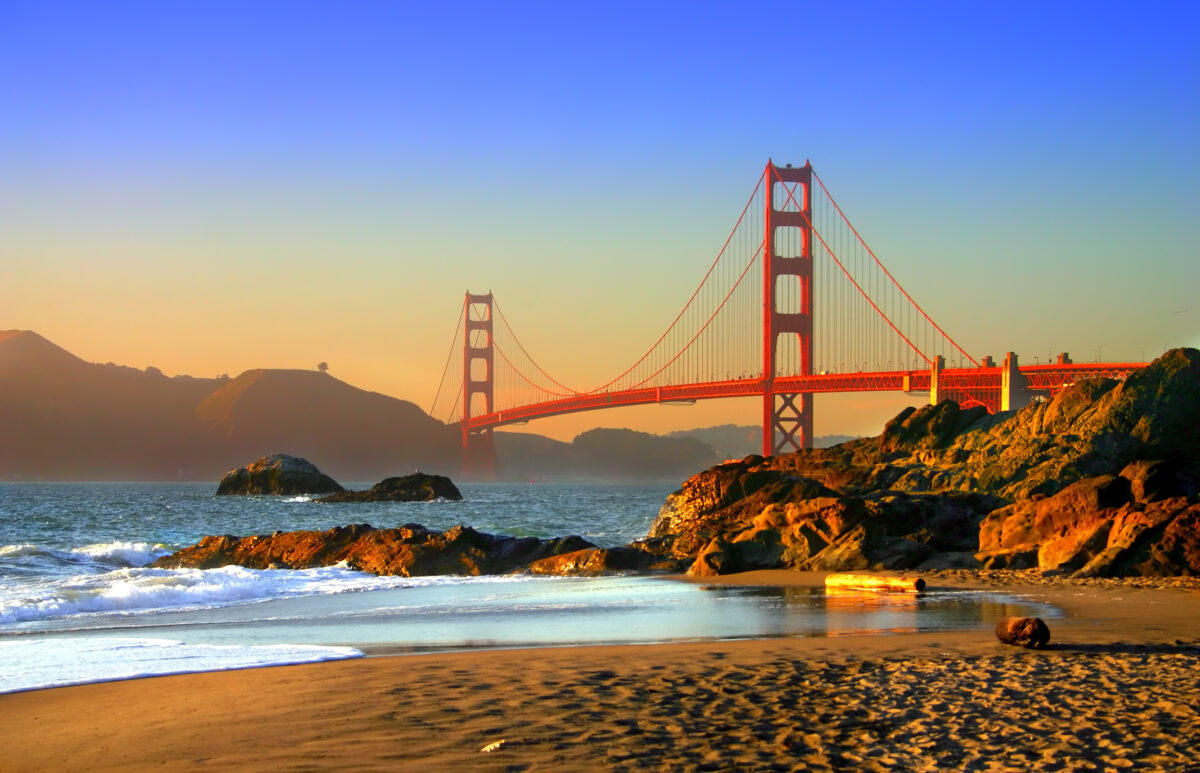 baker beach, san francisco, one of the best beaches in northern california