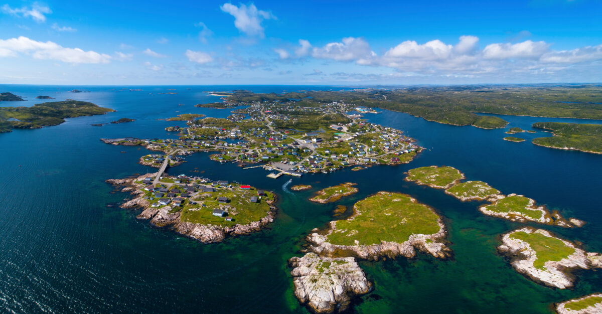 Small coastal town on the islands