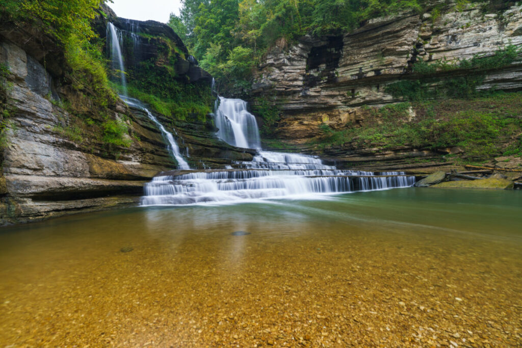 Waterfalls in Cummins Falls State Park, Tennessee