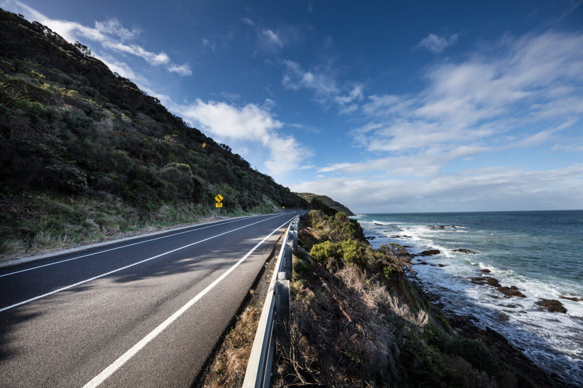 The Great Ocean Road in Victoria, Australia.