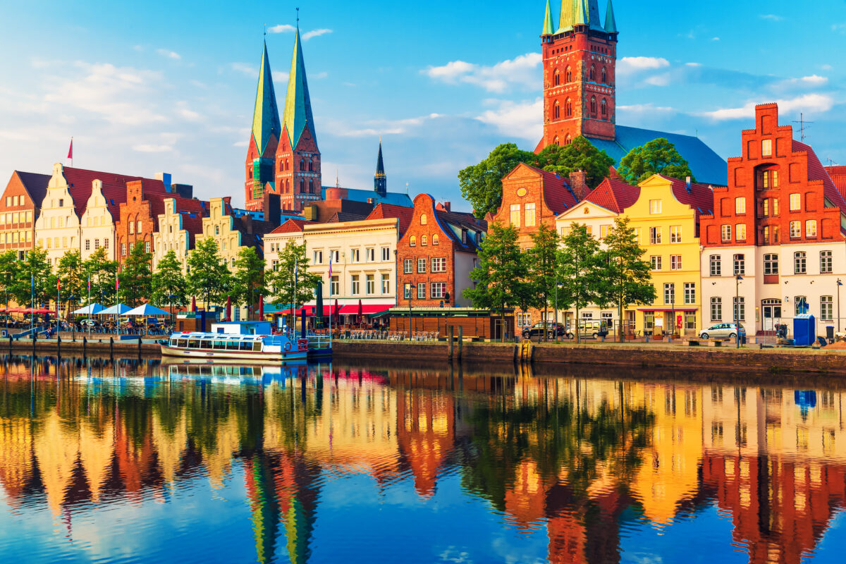 Beautiful view of Lubeck, Germany