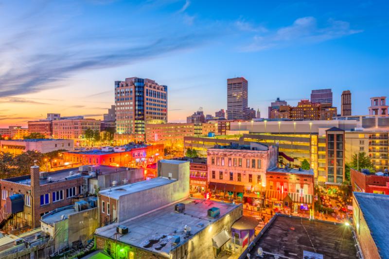 Beale Street is an emblem of Memphis nightlife, a vibrant artery of the city's music heritage.