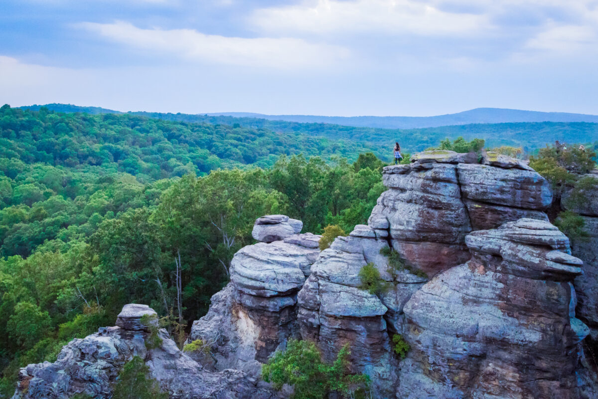 The Garden of Gods in Shawnee National Forest Herod Illinois USA