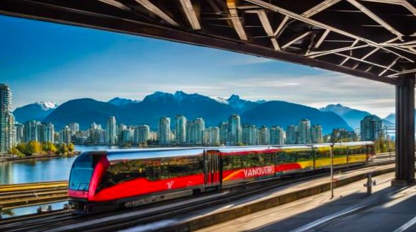 Vancouver train in transit