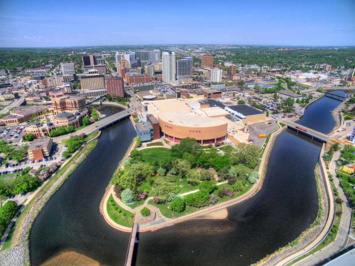 Aerial view of Downtown Rochester, Minnesota