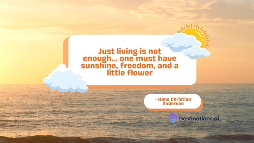 Hans Christian Andersen Sunshine Quotes 