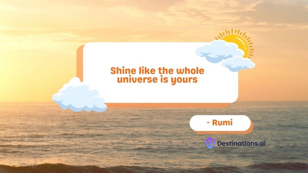 Rumi Sunshine Quotes and Caption