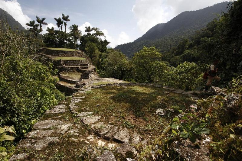 Archeological ruins at Ciudad Perdida