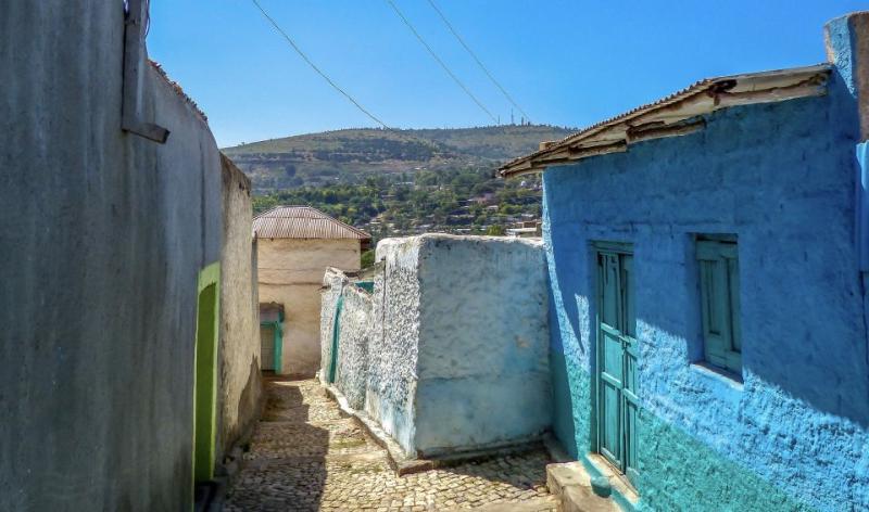 City walls at Harar in Ethiopia