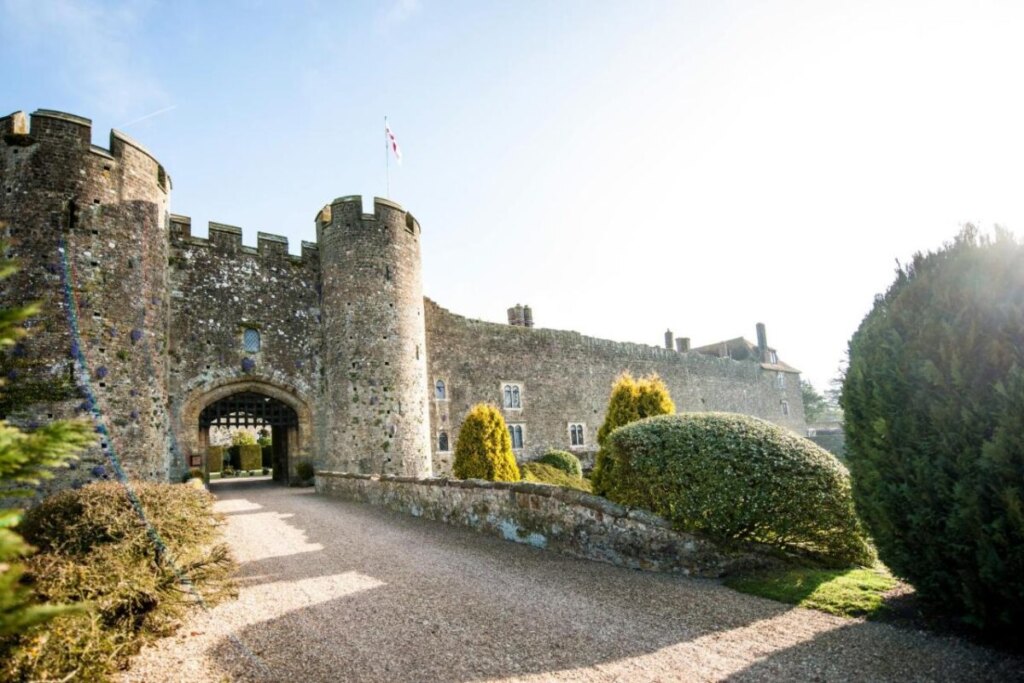 Gate and entrance of the Amberley Castle- A Relais & Chateaux Hotel