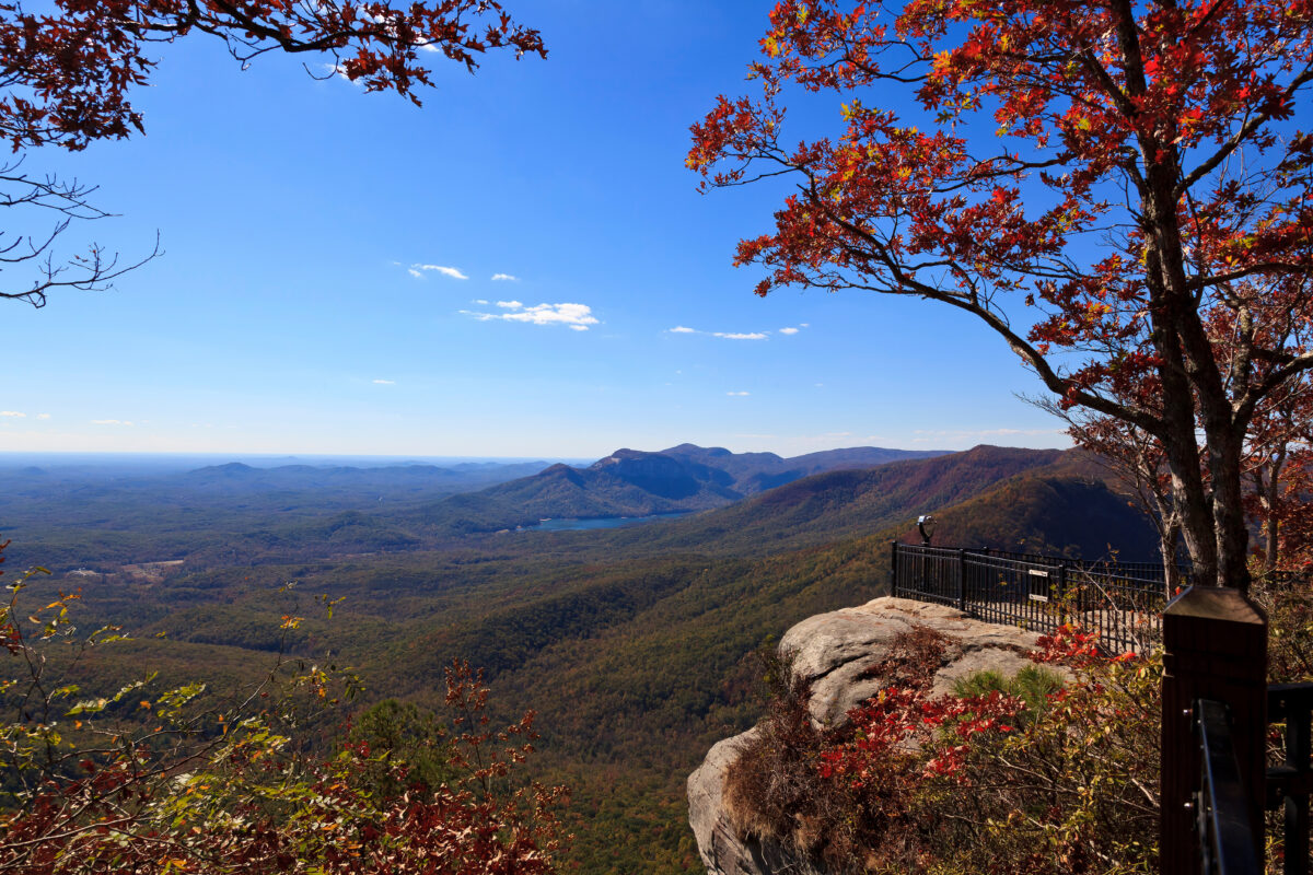 Caesars Head State Park in upstate South Carolina during the fall. 