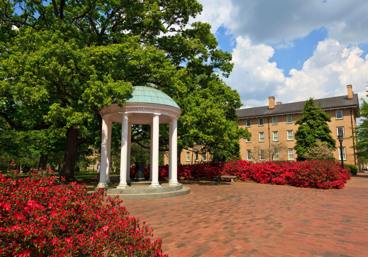 Historic Old Well at UNC Chapel Hill in North Carolina