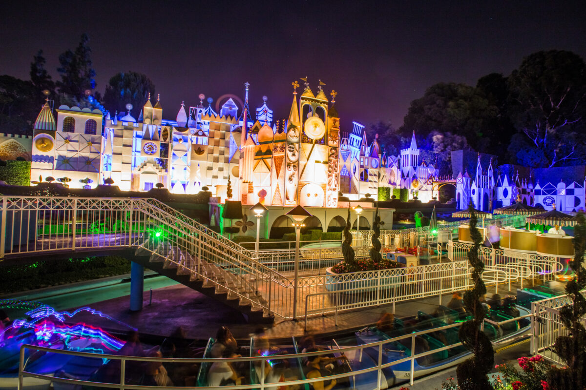 Disneyland 60th anniversary castle with fireworks.