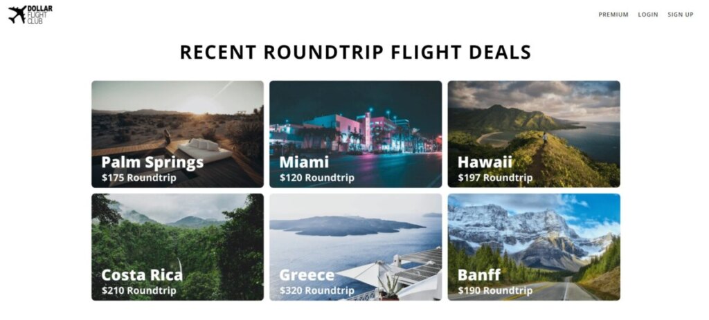 Different Flight Deals of Dollar Flight Club
