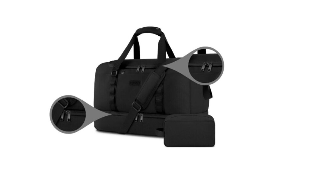 ETRONIK Travel Bag for Men Women Duffle Bag Reinforced Seams and Zippers
