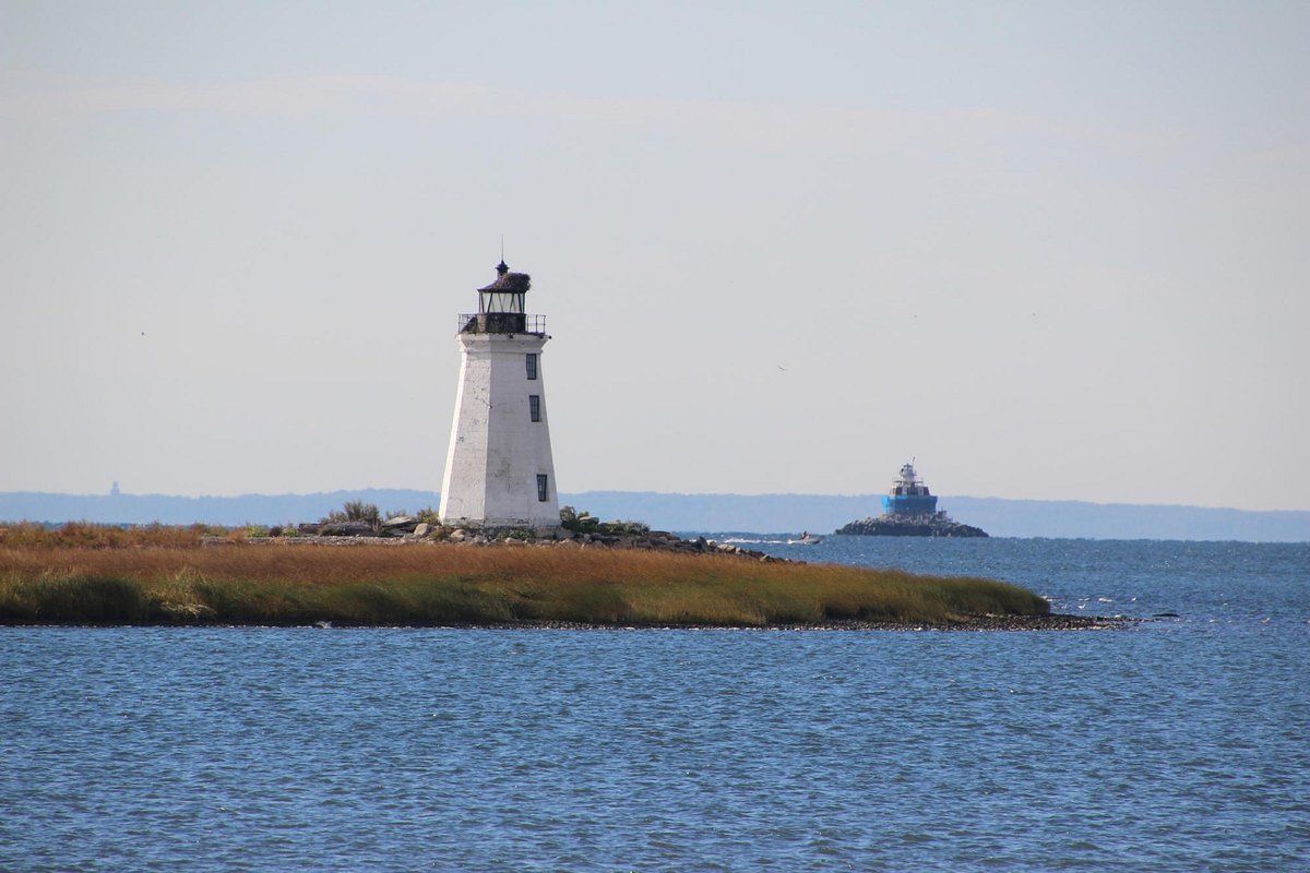 Fayerweather Island Light in Bridgeport, Connecticut