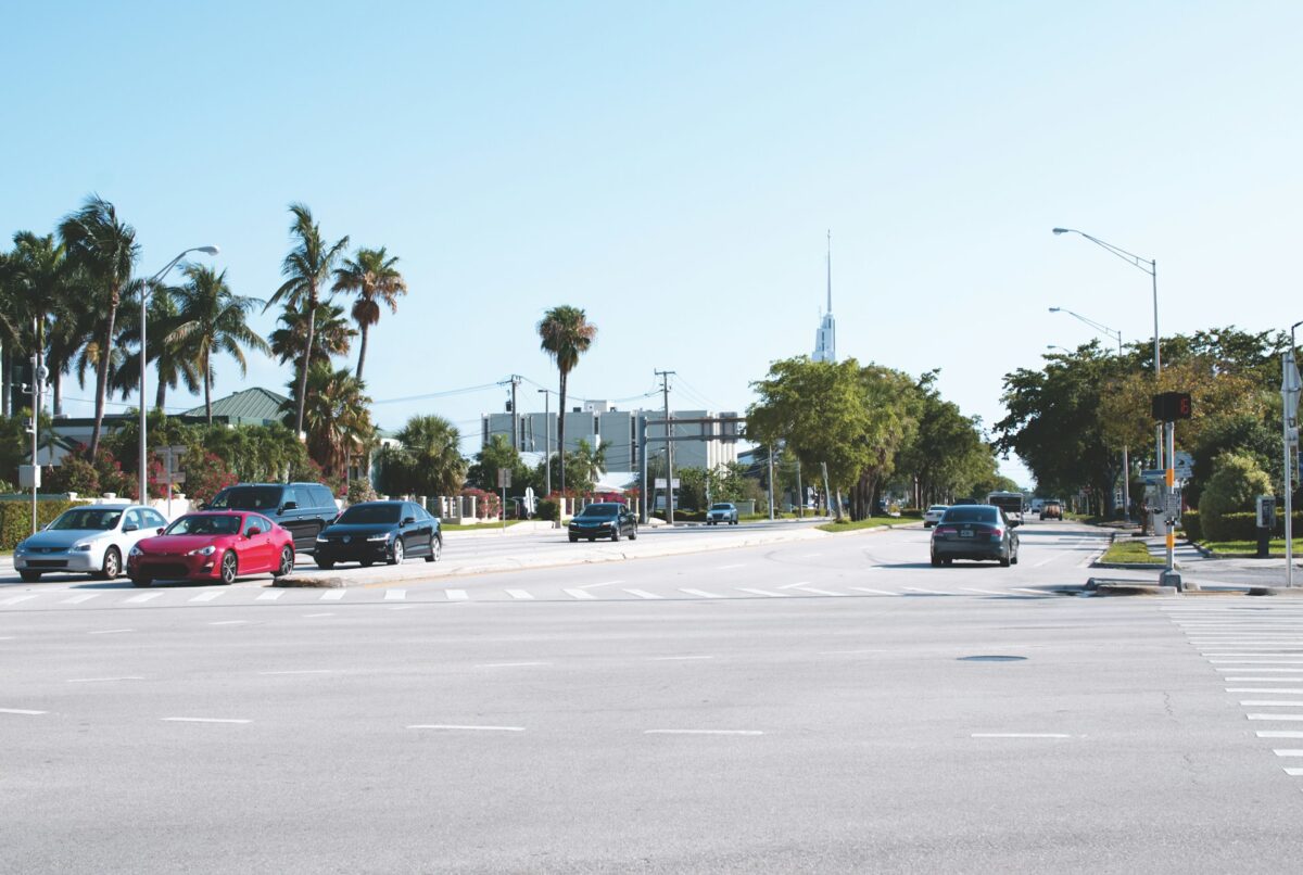Fort Lauderdale Street with Cars 