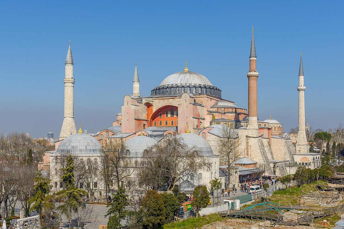 Panoramic view of Hagia Sophia