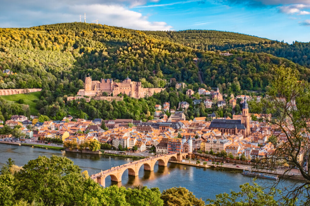 Aerial view of Heidelberg, Germany