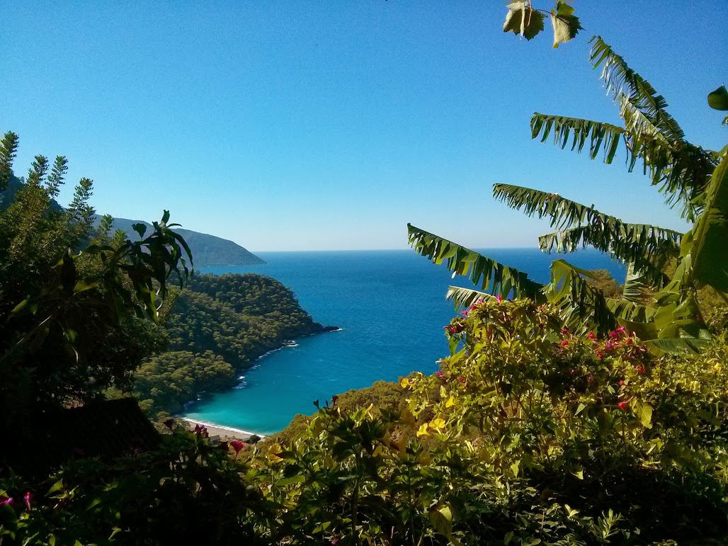 Kabak beach, as seen from Kabak village