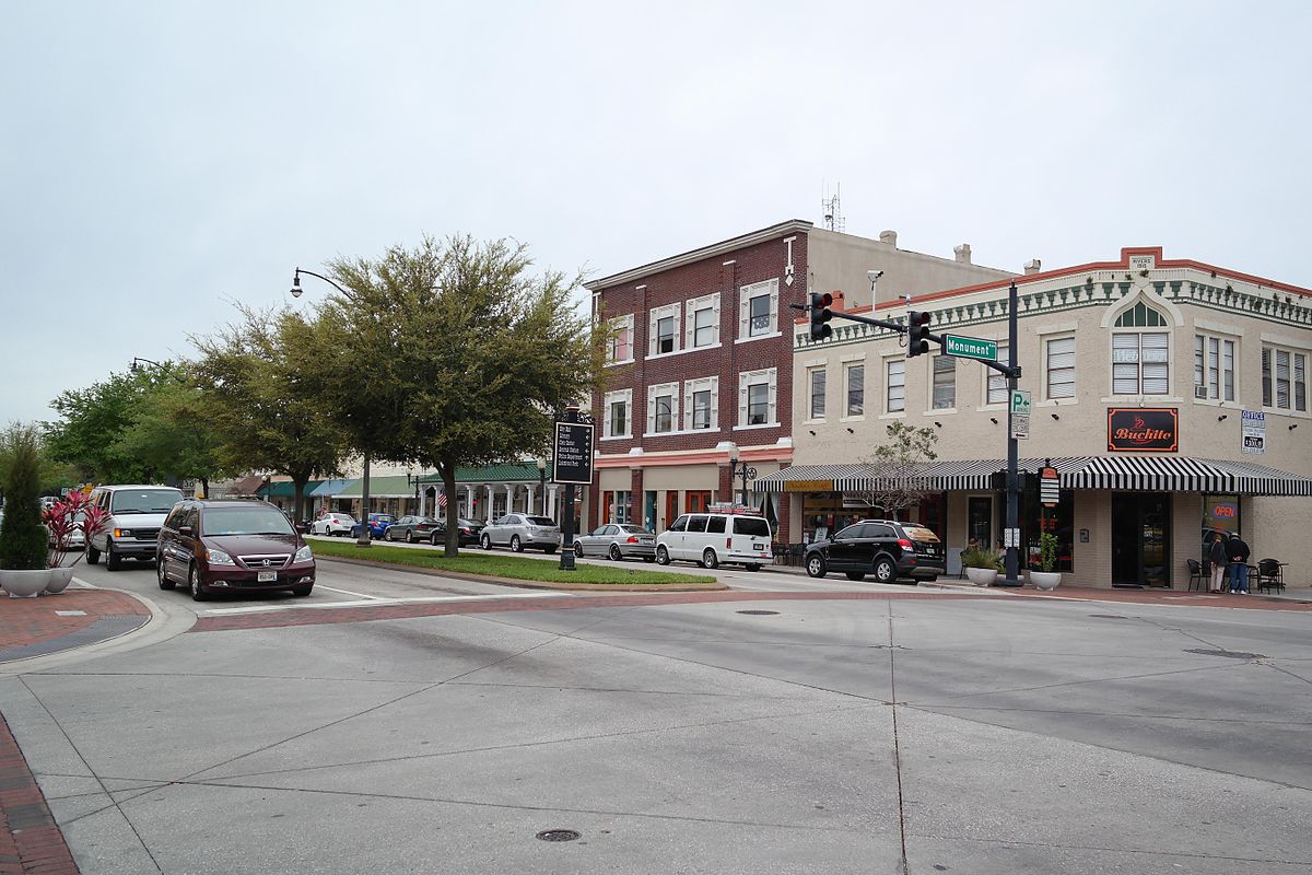 A view of the Kissimmee Historic District in Kissimmee, Florida