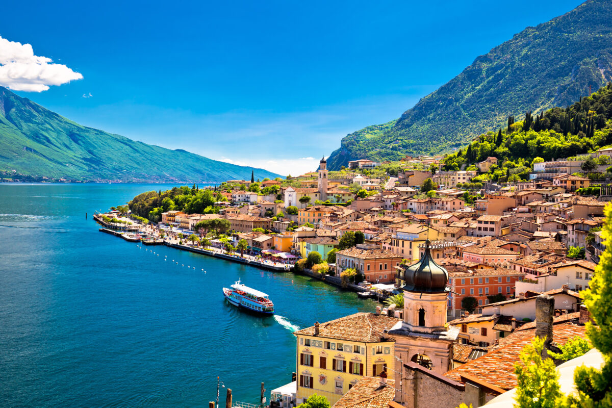 Lake Garda waterfront view