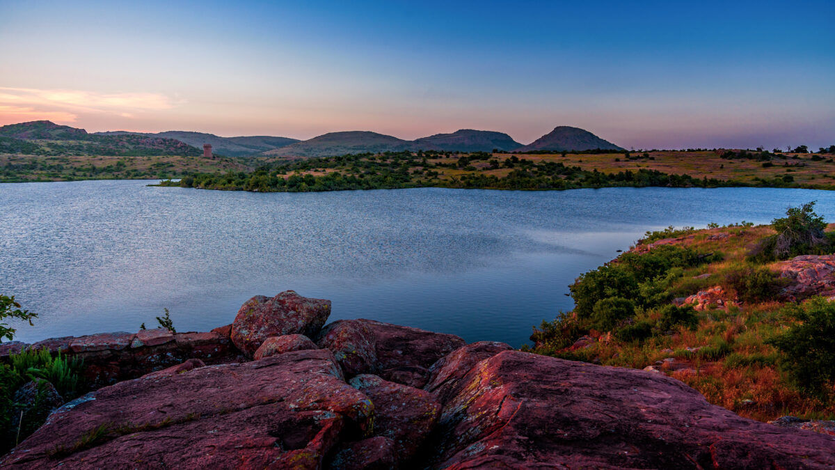 Wichita Mountain Wildlife Preserve, Lawton, Oklahoma, United States.