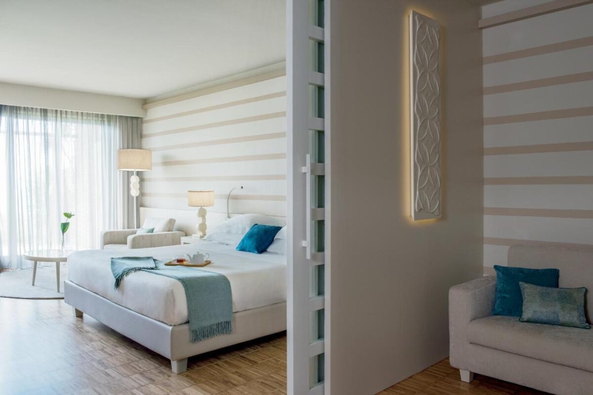 Lefay Resort overlooking Lake Garda with infinity pools and terraced gardens