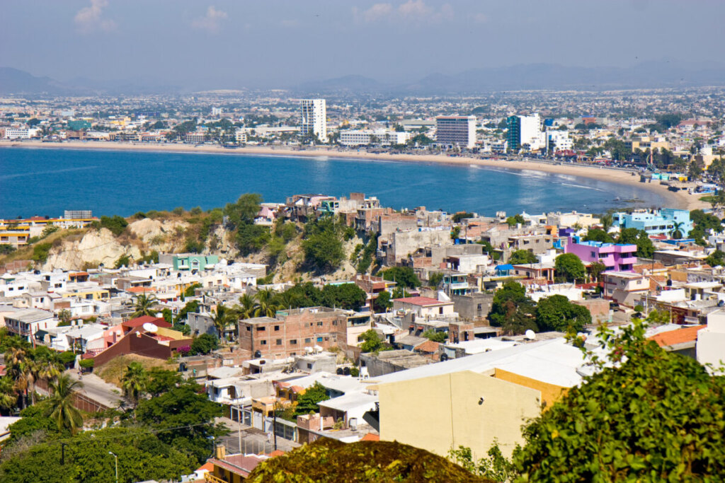 Overlooking view of Mazatlan in Mexico