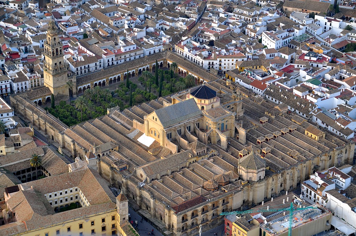 The Mezquita of Córdoba seen from the air