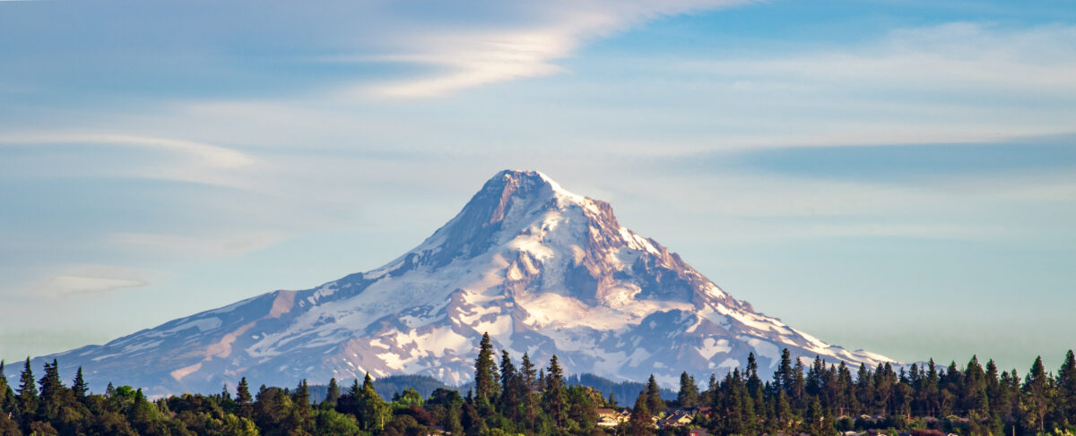 View of Mt. Hood in Oregon 