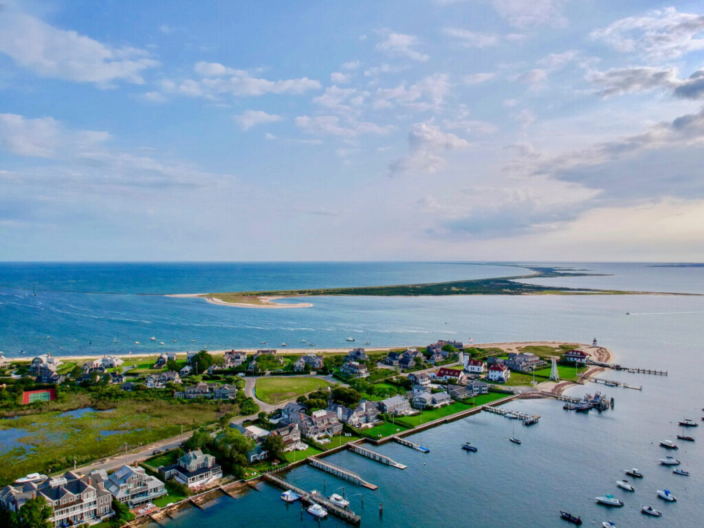 Aerial view of Nantucket