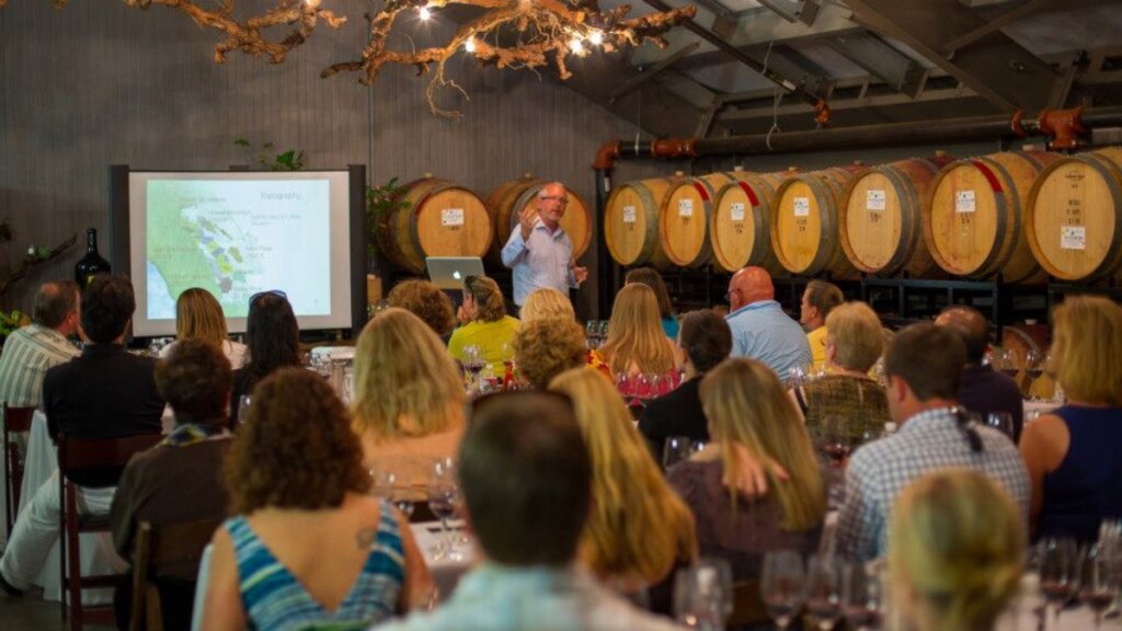 Wine class at Napa Valley Wine Academy
