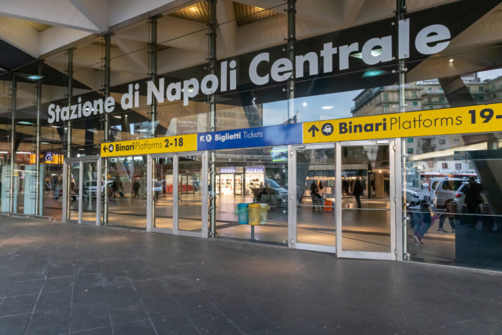 Entrance to the Napoli Garibaldi Station