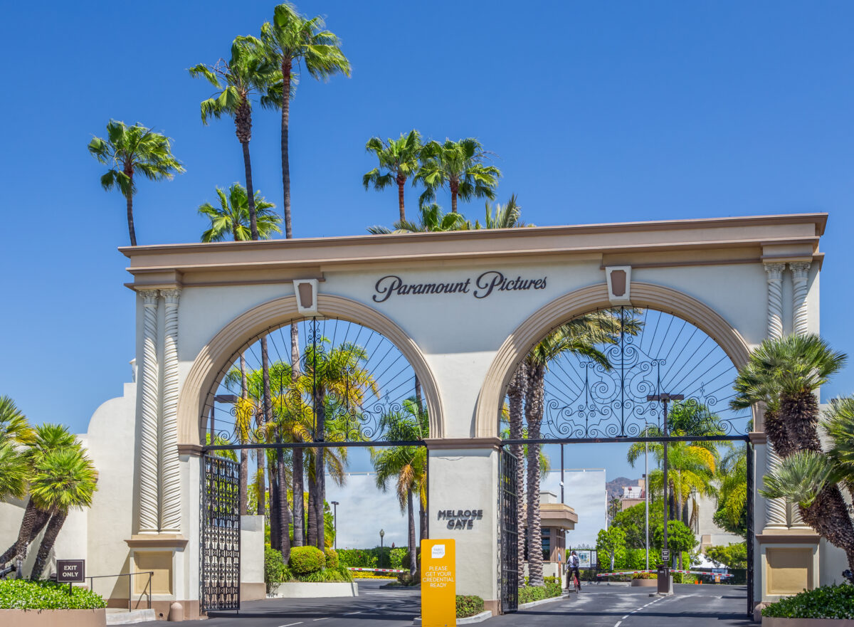 Paramount Pictures Entrance and Sign