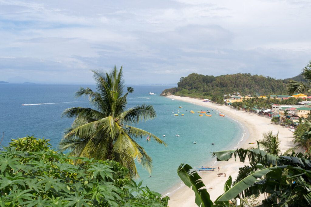 Aerial view of Puerto Galera, Philippines