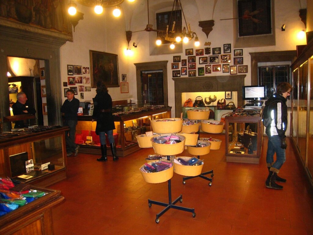 Inside the Scuola del Cuoio in Florence