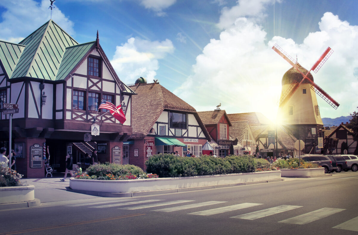 Solvang Danish village in Santa Barbara county in California
