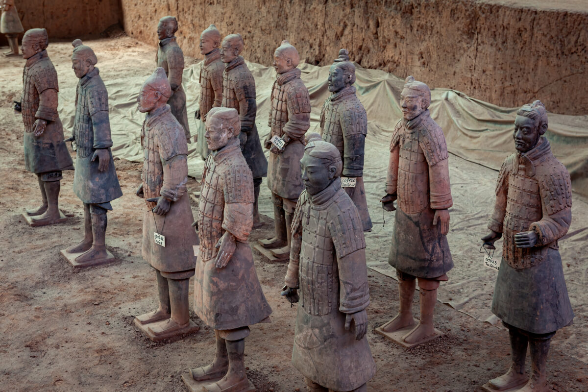 The Terracotta Army of Xian in China