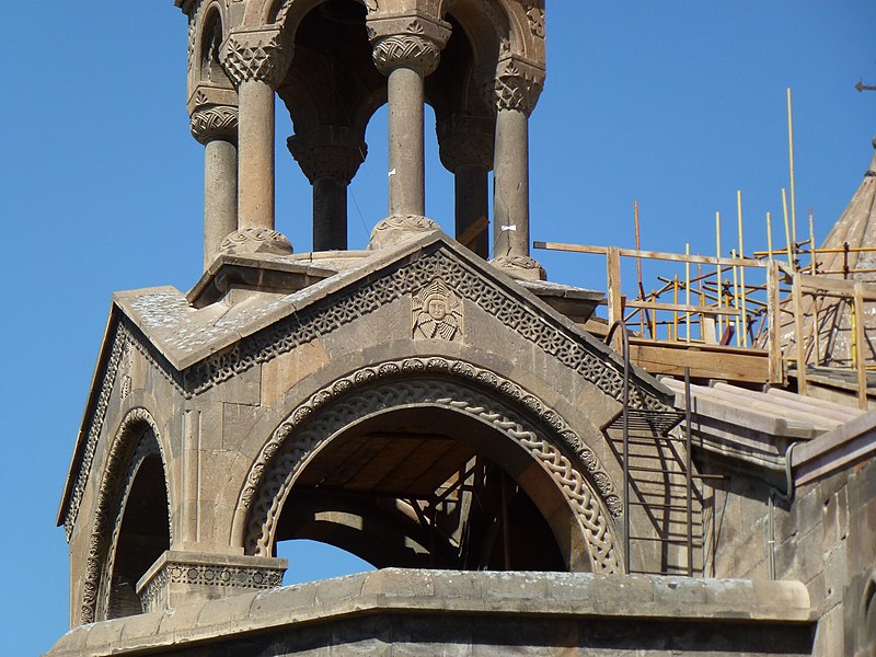 The Etchmiadzin Edifice, a venerable symbol of early Christendom in Armenia, showcases architectural grandeur and spiritual significance.