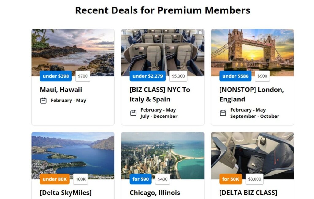 Thrifty Traveler Premium Members Flight Deals