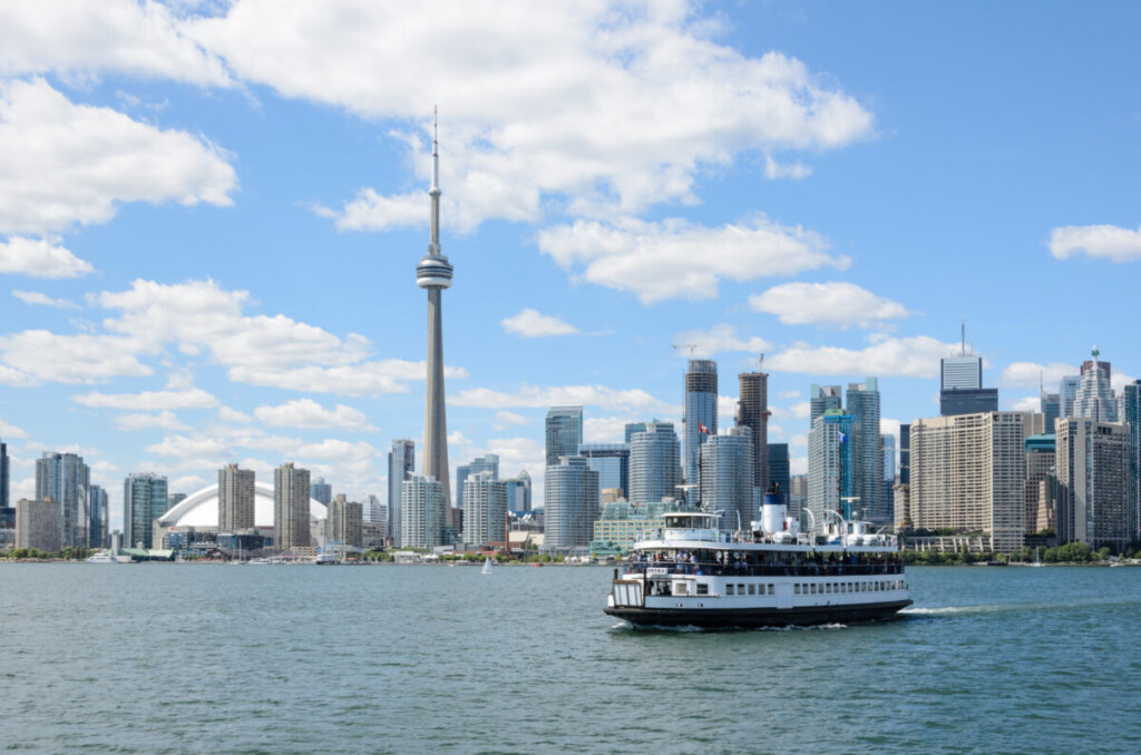 Toronto Island Ferry ride in Toronto, Canada