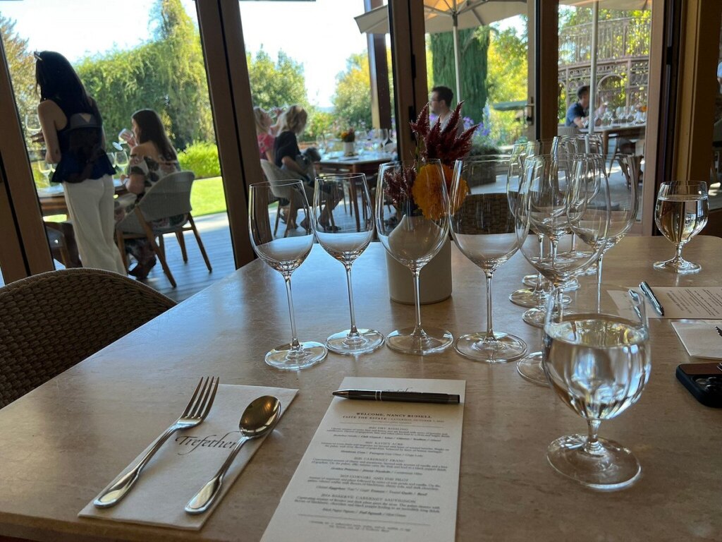 Wine tasting and dining in Trefethen Family Vineyards
